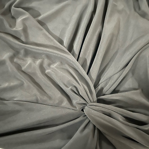 Lauren Ralph Lauren Modest Flutter Sleeve Knee Length Black Dress Size 6 - Picture 7 of 7